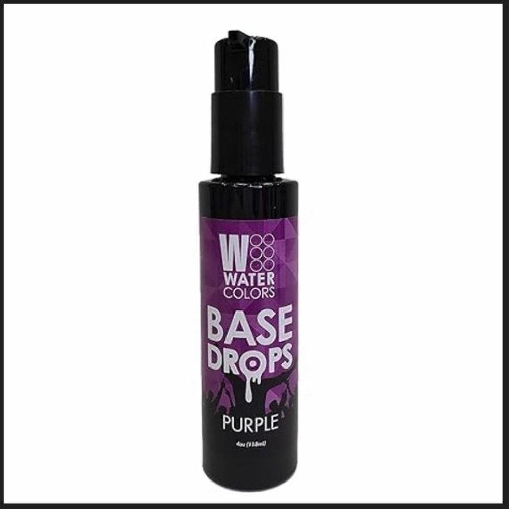 Water Colors Base Drops Purple in 4 oz Bottle